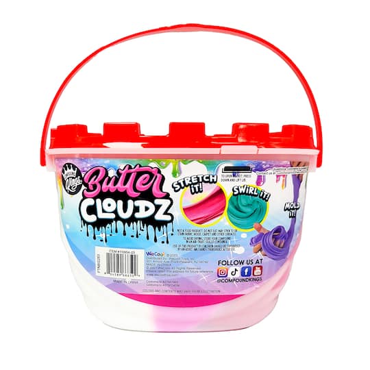 Compound Kings® Rasberry Smoothie Butter Cloudz Scented Slime
